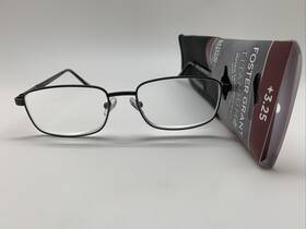 Foster Grant 887661369420 Mens Reading Glasses T23 3.25 Readers Titanium Crystal Vision