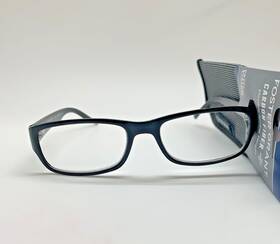 D838 Foster Grant 887661370075 Rocket Black 2.50 Mens Reading Glasses Carbon Fiber Readers