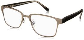 Foster Grant 887661372529 Mens Donovan Square Reading Glasses Gunmetal/transparent 53 Mm 1.00