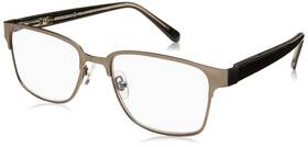 Foster Grant 887661372536 Mens Donovan Square Reading Glasses Gunmetal/transparent 53 Mm