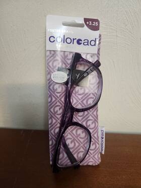Foster Grant 887661622280 T Coloread 3.25 Elana Prp Purple Reading Readers Glasses