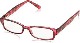 Foster Grant 887661644459 Aurora Reading Glasses Translucent Red Black Tortoise 1.00
