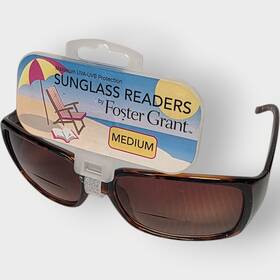 Foster Grant 887661852878 New Unisex Tortoise Lined Bifocal Sun Readers Sunglasses Medium