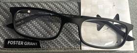 Foster Grant 887661890344 Mens E-readers Eyeglasses 1.75 Black Reduces Screen Glare Kramer