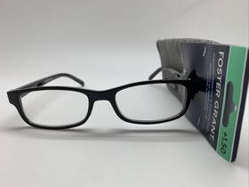 R193 Foster Grant 887661927651 Inch 3 Pair Brandon 1.50 Blk Reading Glasses Readers