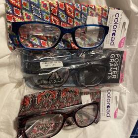 Foster Grant 887661928344 3- Grant/ Color Read Reading Glasses 2.50