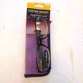 Foster Grant 887661961129 Fosterpure Burgandy Reading Glasses 2.00 Nwt With Case