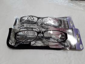 Foster Grant 887661961907 Kay Black 1.00 Reading Glasses With Soft Case. Free Shipping 2pair