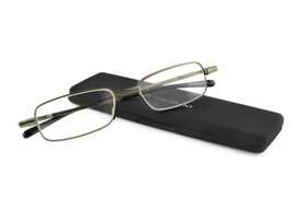 Foster Grant 887661992246 Fold Flat Reading Glasses Gavin Gun With Hard Case - 2.75- New