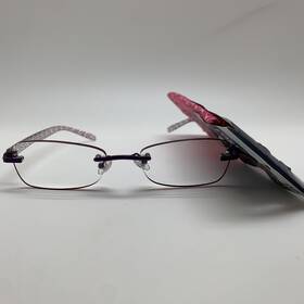 Foster Grant 887661996862 Daniella Purple 1.00 Women Rimless Reading Glasses Readers Magniv