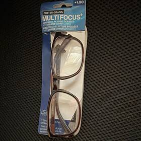 J101264-150.fug Foster Grant 910842 Multi Focus Reading Glasses 1.50 Brown Anti-reflective