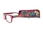 Foster Grant Eyesential Strength Blossom Red Reading Glasses With Soft