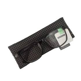 Ez2c2303 Foster Grant Mens Reading Glasses 1.50 Grey Black Frame With Case