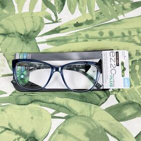 Ez2c24 Foster Grant Navy Blue Multizone Plus 2.00 Reading Glasses