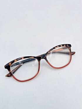 Lo0121 Foster Grant 2003b Reading Glasses Womens Tortoise Bronze Frame Cat Eye