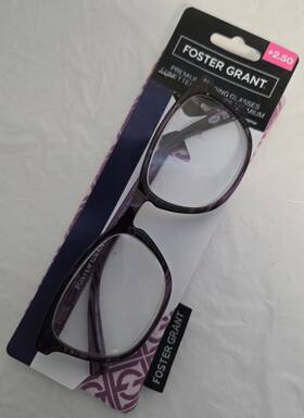 Lo1223 Foster Grant Lo0521 Reading Glasses 53 18-140 Elana Purple Pick 2.50 3.25