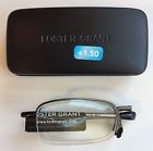 Foster Grant Mens Compact Folding Reading Glasses Gordon Black New