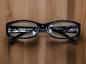 Ms0118-3.00 Foster Grant 3.00 Dazzling Readers Purple Rhinestones Reading Glasses New
