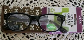 Ms0416 Foster Grant 3.00 Rosemary Black Plastic Reading Glasses P7