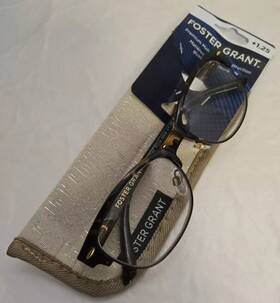 17-140 Foster Grant Ms0621 Reading Glasses 52 Cleo Tortoise - Pick Strength