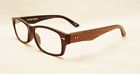 Foster Grant Nelson Readers Reading Glasses Brown Ivy League Wood
