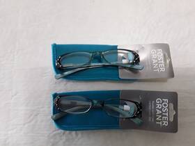 Ns0412 Foster Grant Reading Glasses Zaddie 2.00 With Case Free Shipping
