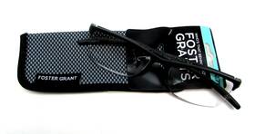 Ns0718 Foster Grant Paolo 2.00 Reading Glasses With Case Black New
