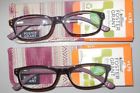 Foster Grant Pair Ladies Reading Glasses Spring Hinges Soft Cases