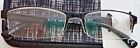 Foster Grant Readers Petey Black Semi Rimless Case