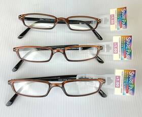 Tp0505 Foster Grant 1.00 Scratch Resistant Light Brown Reading Glasses 3 Pair