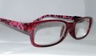 Foster Grant Womans Premium Adalia Red Reading Glasses Case Msrp