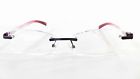 Lo0412 Foster Plastic Pink Rimless Chop Grant Rectangle Alea Readers 2.50