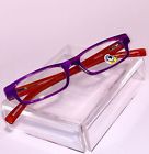 2122-96 Frame Brain Left Reader Glasses Eyebobs Purple Case Orange Disc 2122-96 Frame Brain Left Reader Glasses Eyebobs Purple Case Orange Disc