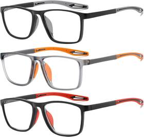 Tr90 Fsrtep 313098283287 Blue Light Reading Glasses For Men 1.5 Lightweight And Flexible Readers