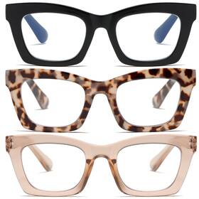 Fsrtep 756940634279 Oprah Style Readers For Women - 3 Pack Stylis Reading Glasses Wi