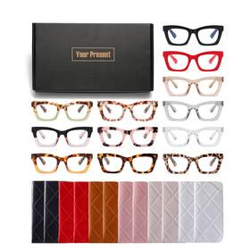 B0cn121kzf Fsrtep Oprah-readers Women 12-pack Stylish Blue Light Reading Glasses