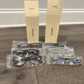 Gaove B51019-139 6 Pair Reading Glasses .75 1.5 2.0 Blur Light Filter Mixed Plastic Frames