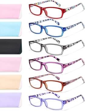 Gy260 Gaoye 313055041035 Reading Glasses For Women 6 Pack Fashion Readers Men Spring Hin