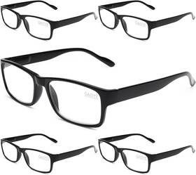 Gaoye 445038359394 5-pack Reading Glasses Blue Light Blocking Spring Hinge Readers For Women