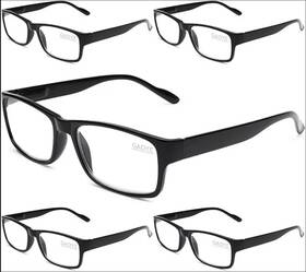 5678 Gaoye Designers Milan 5 Pack Blue Light Reading Glasses 4.5 New Black Frames
