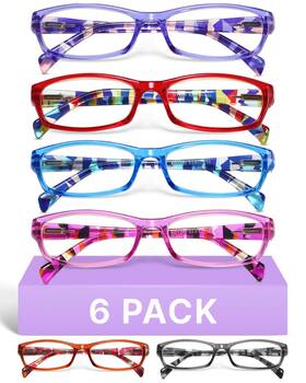 Gaoye 840433226239 1.25 Reading Glasses For Women 6 Pack Fashion Readers Spring