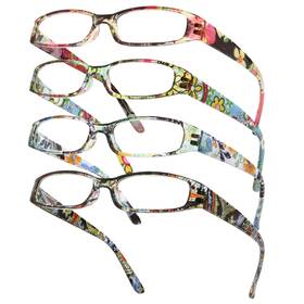 B0d9jml7vh Gaoye 4-pack Women Blue Light Blocking Reading Glasses Stylish Readers