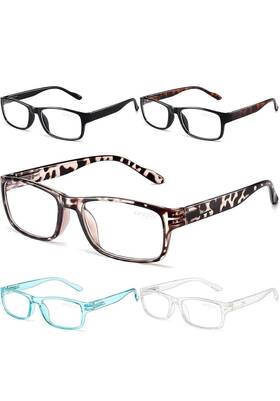 Bl019 Gaoye 5-pack Reading Glasses Blue Assorted Colors Magnification Strengths