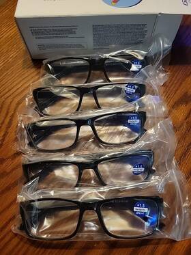 Bl011b Gaoyle Gaoye 5-pack Reading Glasses Blue Light Filter Spring Hinge Readers 1.5