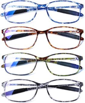 Gh 744110590425 Computer Reading Glasses 4 Pack Blue Light Blocking Anti Eyestrain