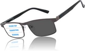 Ghdbfmb 313043870852 Men S Metal Frame Progressive Multifocus Transition Reading Glasses With Blue