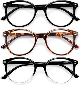 Yk551 Giblogo 6/3 Pack Reading Glasses For Women/men Blue Light Cheaters Eyeglasses