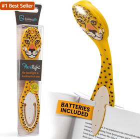 4950 Gifts For Readers & Writers And Bookmark Reading Light Leopard - 2in1 Clip On Bookma