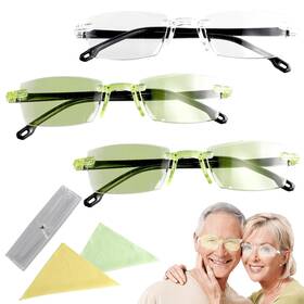 Zzq-zyh039 Giococo 3 Pcs Of Intelligent Dual Focus Glasses Presbyopia For Women Includ