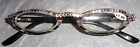 Jcr122 Glasses Jimmy Swarovski 1.00 Reading Crystal Brown Readers